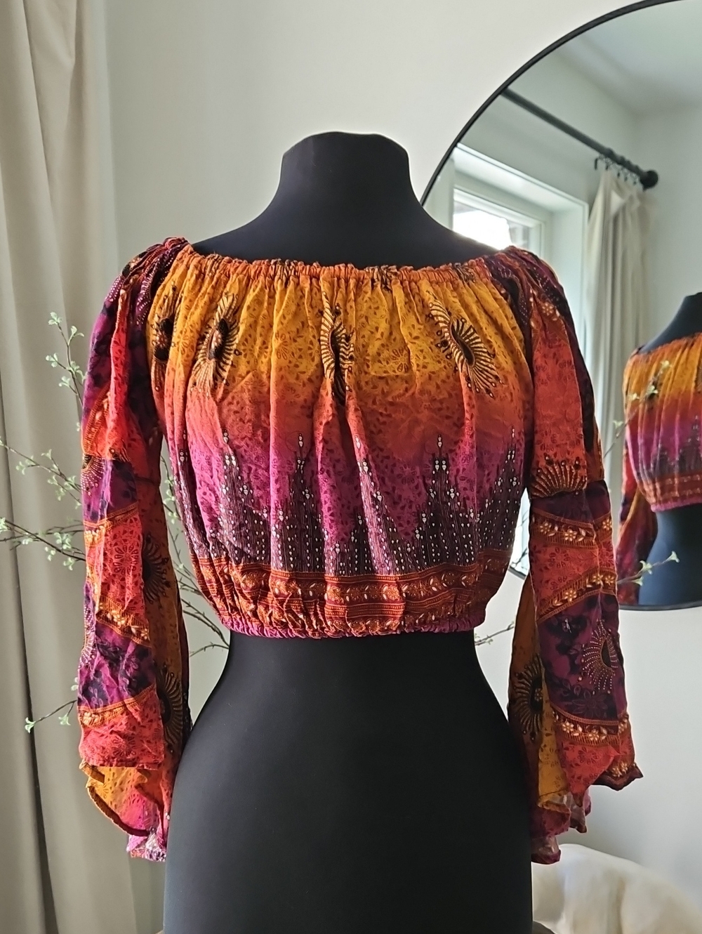 Kathmandu Imports Boho  Crop Top in Multi Color. Standard Size Fit🥸 Pictures